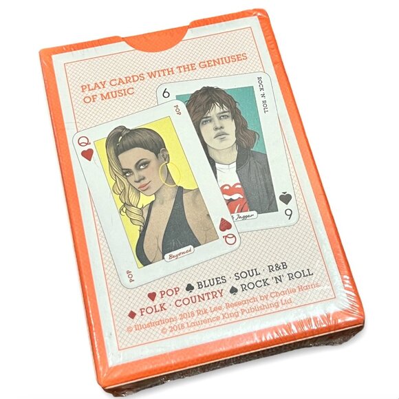 NEW Music Genius Playing Cards Rik Lee, Laurence King Charlie Harris Bowie Poker - Picture 2 of 3
